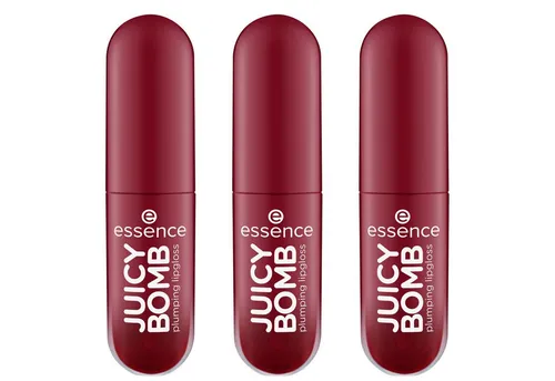 Essence Lipgloss JUICY BOMB PLUMING LIPGLOSS, 3-tlg., für ein unwiderstehlich glänzendes Finish