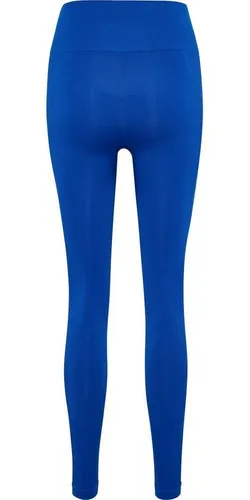 hummel Trainingstights HMLTIF SEAMLESS HIGH WAIST TIGHTS – Nahtlos und dehnbar in Blau M (38) - Sportliche Trainingstights für Fitness mit nahtlosem Design und hoher Taille. Der dehnbare Stoff sorgt für optimalen Tragekomfort und Bewegungsfreiheit.