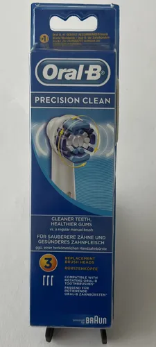 Oral-B Precision Clean CleanMaximiser Aufsteckbürsten 3er Pack - Hochwertige Ersatzbürsten für eine gründliche Zahnpflege. Kompatibel mit vielen Oral-B Modellen, sorgen sie für eine optimale Reinigung und Pflege Ihrer Zähne.