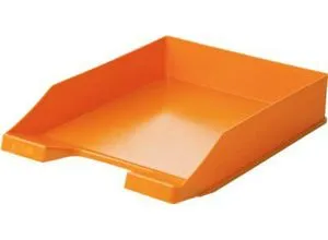 HAN Klassik Ablagekorb A4/C4, stapelbar, orange, 10 Stück - Praktischer Ablagekorb für A4/C4 mit Beschriftungsfeld. Ideal zur Organisation am Schreibtisch, platzsparend und vielseitig einsetzbar.