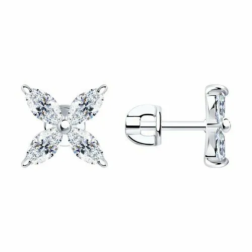 Ohrstecker 925 Silber Zirkonia Stein Echtschmuck Ohrschmuck Damenschmuck