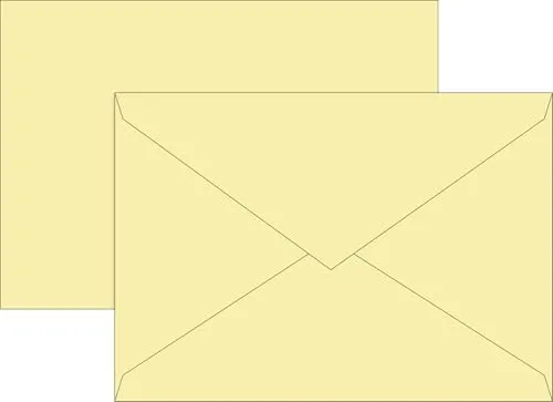 BRUNNEN Briefumschlag Briefumschlag B6 80g hellgelb 10St in gelb von BRUNNEN