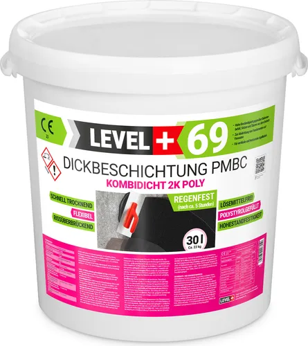 Bitumen Dickbeschichtung 2K Polystyren Keller Fundamente 30L