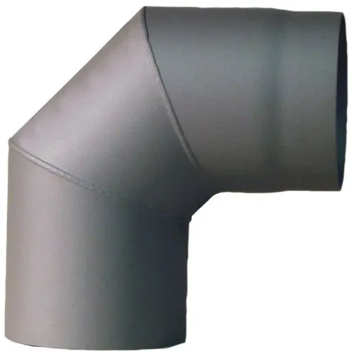 Jeremias Ofenrohr-Bogen 150 mm, 90 Grad, grau, FERRO3454150