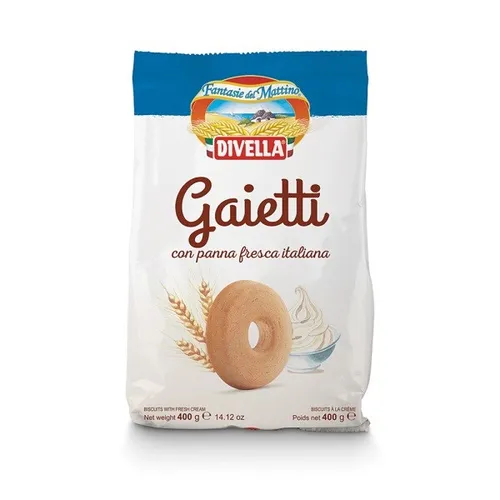 Divella Gaietti Shortbread Kekse mit frischer italienischer Sahne 400g