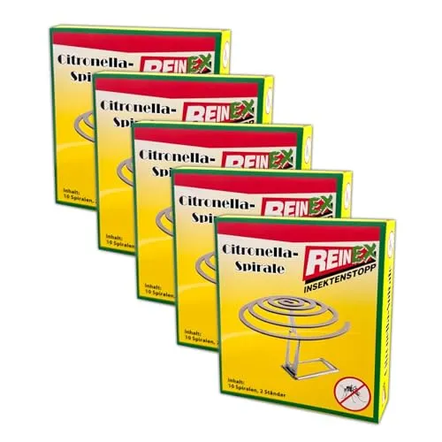 50x Citronella Anti Mücken Räucherspirale Insektenspirale Wespen Schnaken Moskito Schutz