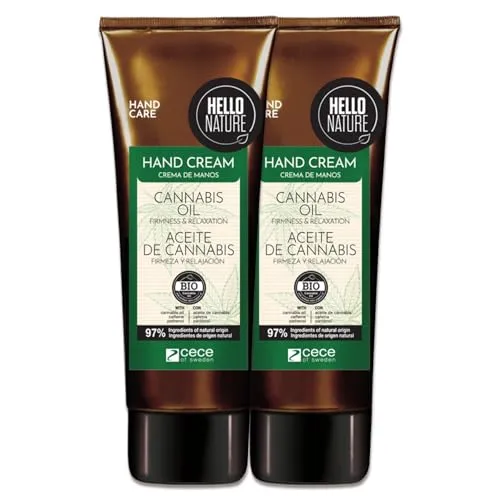 P-Beauty Cosmetic Accessories Handcreme Hello Nature Handpflegecreme Hautpflege mit Hanföl Bio Vegan, 2-tlg., Handpflege, Handcreme, Hello Nature, Cannabis
