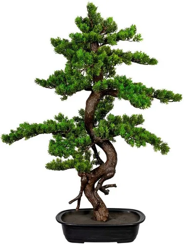 Kunstbonsai Bonsai Creativ Green – 85 cm - Künstliche Pflanzen mit realistischer Optik, ideal für dekorative Akzente in jedem Raum. Höhe 85 cm, inklusive stilvollem Übertopf.
