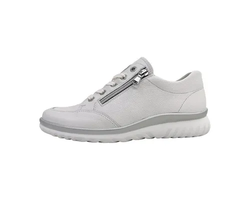 Semler Damen Lena Sneaker - Weiß, 37 EU Weit - Damen-Sneaker mit Komfort und variabel einstellbarem Fußbett, ideal für den ganzen Tag.