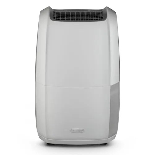 DeLonghi DDSX220 Luftentfeuchter - Luftentfeuchter für Räume bis 90 m², entfernt bis zu 20 l Feuchtigkeit pro Tag und bietet eine praktische Wäschefunktion für schnelles Trocknen.