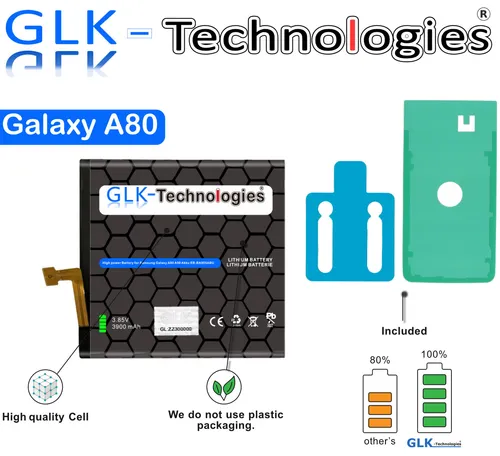 GLK -  Akku für Samsung Galaxy A80 SM-A805F  EB-BA905ABU Ohne Set NEU PRO