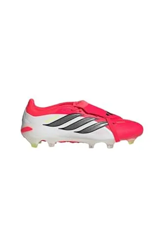 Adidas PREDATOR PRO FT FG - roter Fußballschuh - Der Adidas Predator Pro ist der ideale Fußballschuh für das Spiel auf festem Boden. Mit umschlagbarer Zunge und 3D-texturiertem Obermaterial bietet er Komfort, Grip und präzise Ballkontrolle.