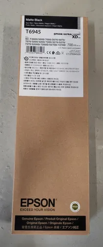 Epson Tinte C13T694500 - Original matt schwarz, 700 ml für SureColor SC-T 3000/3200, brillante Druckergebnisse garantiert