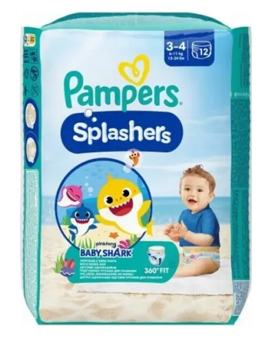 Pampers Splashers SchwimmWindeln Größe 3-4, DOPPELPACK - 2x12 Stück