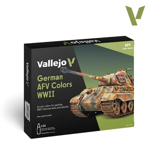 VALLEJO 70255 German AFV Colors WWII (16 paints) [PAINT SET]