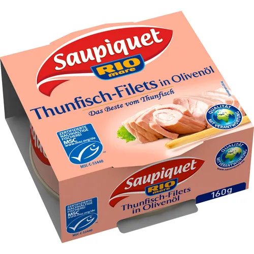 MSC Saupiquet Rio Mare Thunfisch Filets in Olivenoel Dose 160g