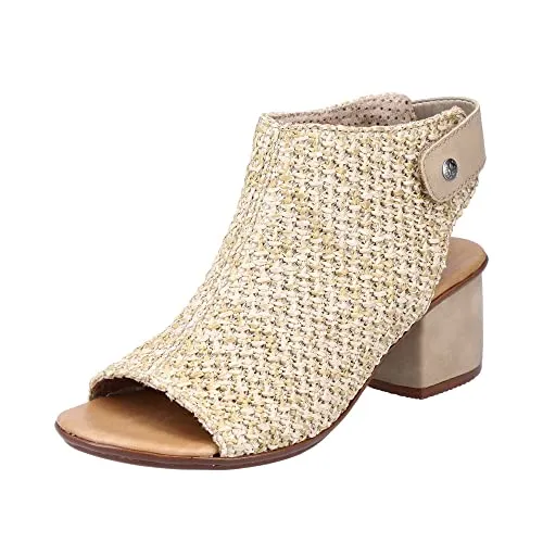Rieker 64670 Sand/Porzellan Gr. 37 - Bequeme Wanderschuhe - Wanderschuhe mit Slip-On-Verschluss für einfachen Einstieg, 5.1 cm Absatzhöhe und optimalem Tragekomfort bei jedem Abenteuer.