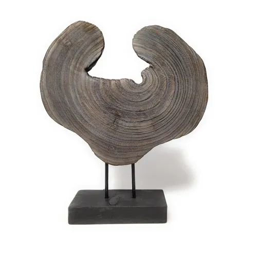 Dekoobjekt WOOD ART 1 grau braun H. 39cm B. 34cm aus Holz Hendriks WA