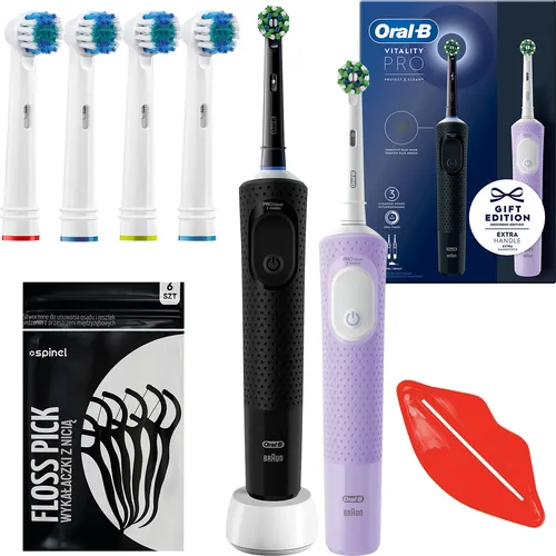 Oral-B Vitality Pro D103 Duo Schwarz/Lila Violett