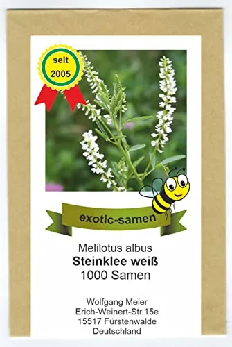 Weißer Steinklee - Melilotus albus - Gewürz- und Arzneipflanze - Bienenweide - 1000 Samen