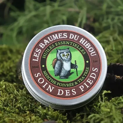 Bio-Fußpflegebalsam 30 ml -handgefertigt- 100% natürlich - LES BAUMES DU HIBOU