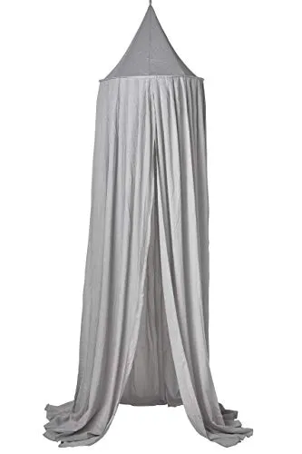 Meyco Baby Betthimmel Light Grey – Klamboe 55x240cm - Eleganter Betthimmel in Light Grey, 1-teilig, aus 80% Polyester und 20% Baumwolle. Ideal zum Schutz vor Insekten und für eine ruhige Schlafumgebung.