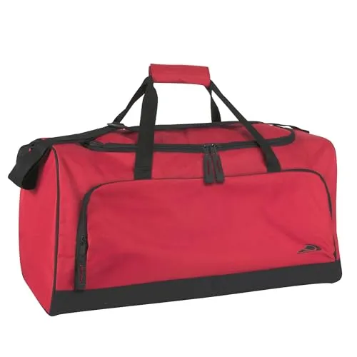 Trail maker Leichte Canvas-Reisetaschen für Damen und Herren zum Reisen, Ausrüstungstasche/Organizer (Rot 1)