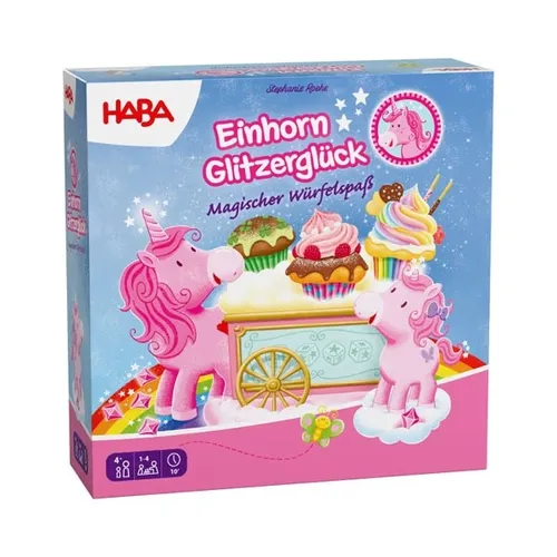 Einhorn Glitzerglück - Magischer Würfelspaß Spiel von Haba