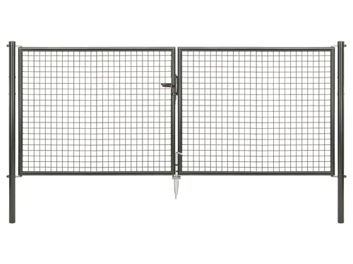 Gust. Alberts Gartentor zweiflügelig anthrazit RAL 7016, 1.200 mm - Gartenzäune, stilvolles und robustes zweiflügeliges Tor in modernem Anthrazit für eine elegante Einfriedung Ihres Gartens.