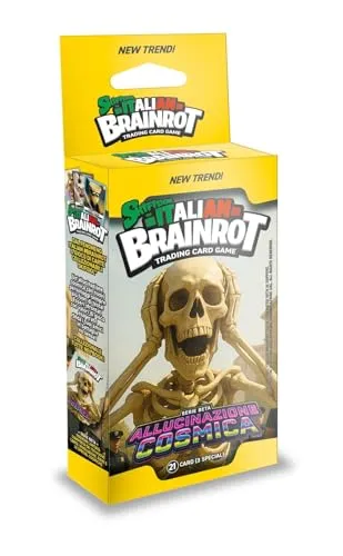 Skifidol Italien Brainrot TCG – Allucinazione Cosmica – Ecoblister 3er Pack - Gesellschaftsspiel mit einzigartigen Karten für spannende TCG-Duelle, ideal für Sammler und strategische Denker.