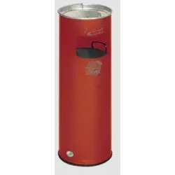 VAR Abfallsammler/Ascher H 66K rot 16,7 l von VAR