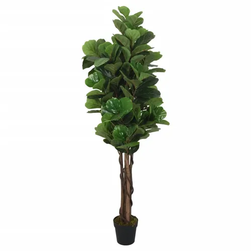 vidaXL Künstlicher Feigenbaum 180 cm - Künstliche Pflanzen - Realistischer Feigenbaum mit 232 Blättern, wartungsfrei und ideal für Wohnräume, Büros oder Gärten.