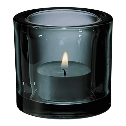 Iittala 1007143 Teelichthalter Kivi, grau, 60mm in grau von Iittala