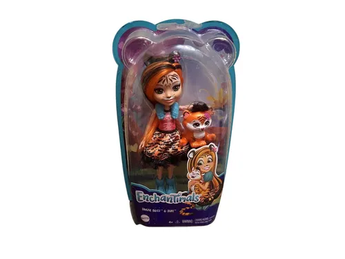 Enchantimals FRH39 Tanzie Tiger Puppe Tuft Tigerfreund | Kinder Spielen | NEU