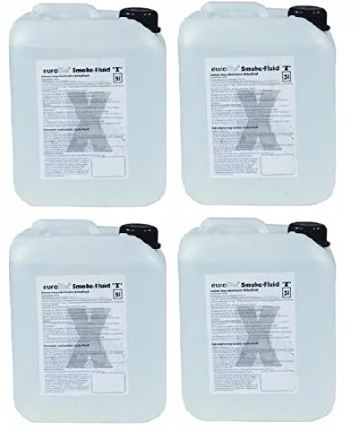 4x 5 L = 20 L Eurolite Smoke Nebel-Fluid, X (Extrem A2) Nebelfluid für Nebelmaschine