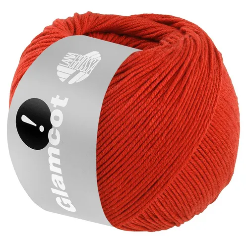 LANA GROSSA GLAMCOT Häkelwolle, 155 m (zart glänzende, multifile Baumwoll-Viskosemischung), 50 g