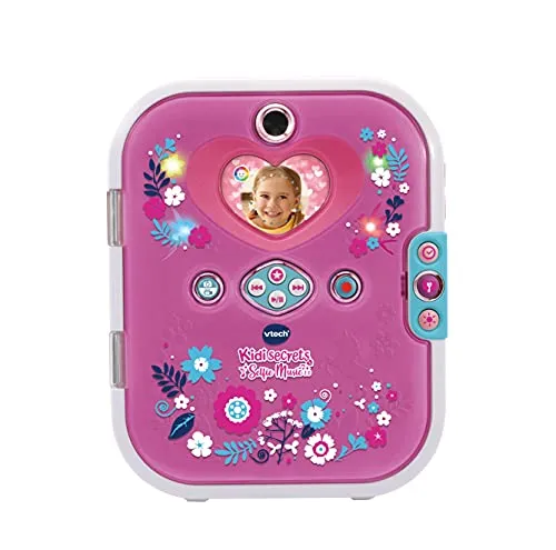 VTech Kidisecrets Selfie Music 2.0 - Kindertagebuch mit 2 Kameras, MP3-Player und Gesichtserkennung für kreative Kinderabenteuer