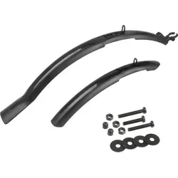 Schutzblech Set 26-29 Zoll mit Befestigung Steckschutzblech - Schwarz