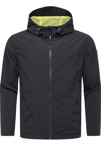 Ragwear Outdoorjacke Lewie - Wasserdichte Übergangsjacke in Schwarz XXL (54) - Funktionsjacke mit wasserdichtem Reißverschluss, ideal für wechselhaftes Wetter, schützt vor Wind und Wetter.