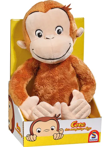 Schmidt-Spiele Kuscheltier 42740, Coco der neugierige Affe - Kuscheltiere, aus kuschelweichem Plüsch, perfekt für Neugeborene und Fans der Coco Geschichten, ideal zum Spielen und Kuscheln.