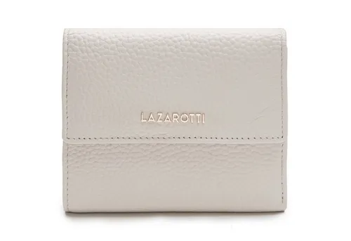 Lazarotti Bologna Damen Geldbörse - RFID-Schutz, 8 Kartenfächer, Druckknopf - Damen-Geldbörse mit RFID-Schutz, 8 Kartenfächern und verstellbarer Breite. Handgefertigt aus hochwertigem Leder, ideal für den Alltag und Geschenke.