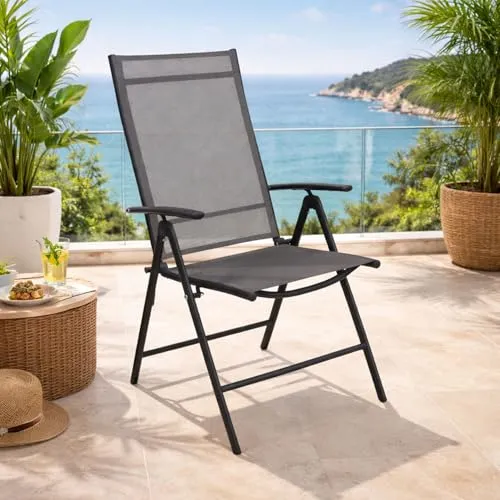 Hochlehner Gartenstuhl Anthrazit