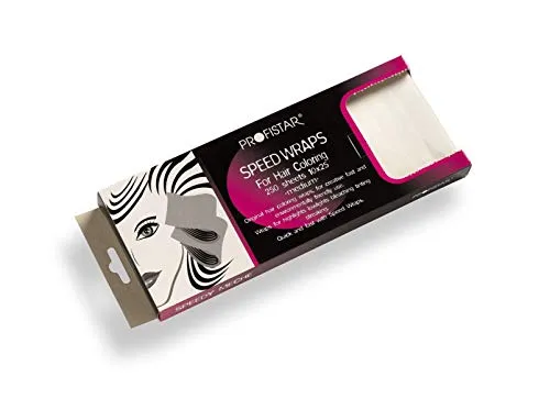 HI-LITE Speed Wraps 250 Blatt 10 cm x 25 cm - Praktische High-Light Coloring Wraps für präzises Färben. Mit 250 Blättern in der handlichen Größe 10 x 25 cm ideal für den professionellen Einsatz.