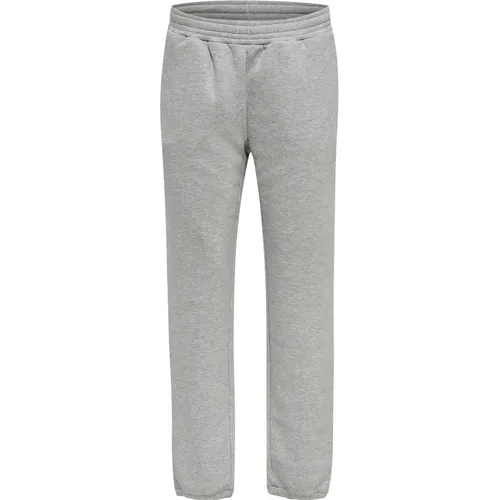 Hummel hmlGG12 SWEAT PANTS WOMAN Grau Größe L - Sonstige Sportschuhe, superweicher Baumwollsweatstoff mit gebürsteter Innenseite für maximalen Komfort und Wärme, ideal für Sport und Freizeit.