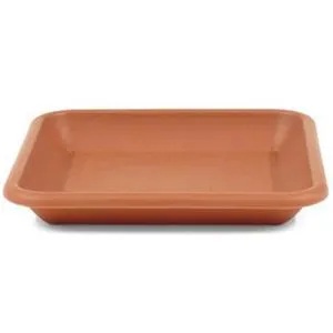Greemotion Blumentopf-Untersetzer Jana, terrakotta, Innenmaß 30,5 x 30,5 cm, quadratisch, Kunststoff