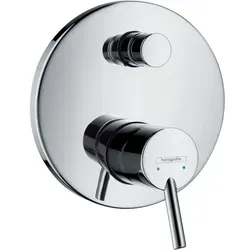 hansgrohe Talis Wannenmischer Unterputz Fertigset, Chrom 32475000 - Armaturen mit Keramikmischsystem und einstellbarer Temperaturbegrenzung für optimalen Komfort und Sicherheit beim Baden.