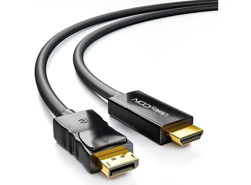 deleyCON deleyCON 3m DisplayPort zu HDMI Kabel - 1080p / 3D / Audioübertragung Video-Kabel