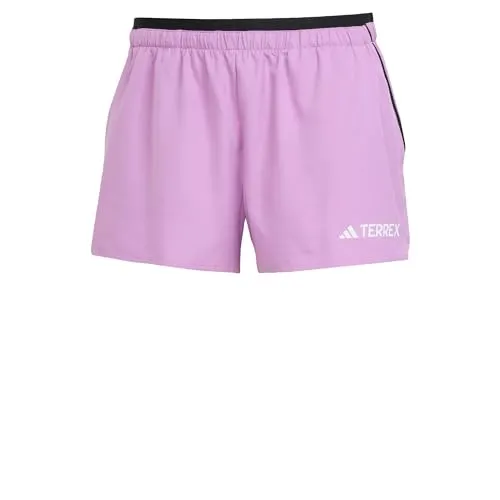 adidas Terrex MT Light 3in Laufshorts Damen - Ultraleicht und Atmungsaktiv - Laufbekleidung für Trailrunner, extrem leichtes und luftiges Material sorgt für maximale Bewegungsfreiheit und einen sicheren Sitz dank elastischem Bund mit Kordelzug.