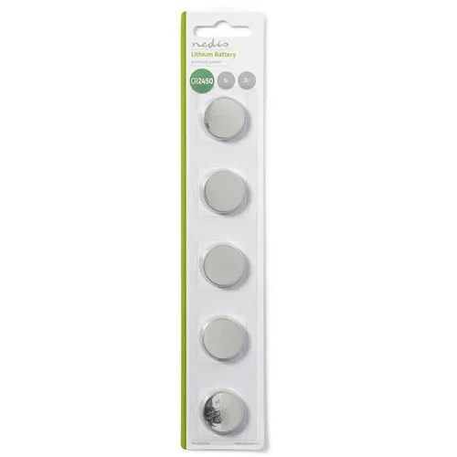 Lithium-Knopfzelle Cr2450 - 3 V, 5 Blister, ideal für PS4, Switch und Xbox One Zubehör