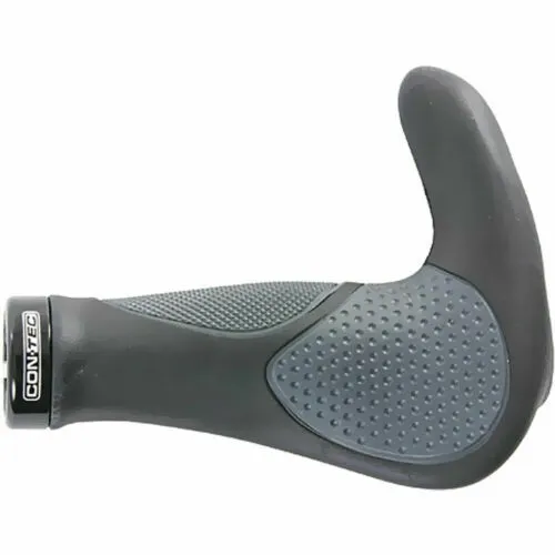 CONTEC Griff Tour Deluxe Pro Schwarz 140mm - Ergonomische Fahrradgriffe, 140mm lang, aus hochwertigem Gummi und Kunststoff für maximalen Komfort und Kontrolle beim Radfahren.